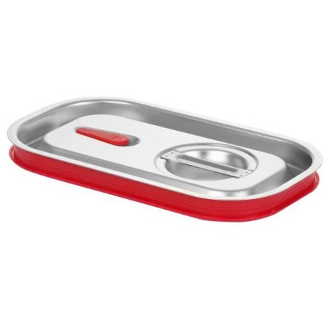 Víko pro nádoby GN se silikonovým těsněním, HENDI, Kitchen Line, GN 1/4, 265x162mm