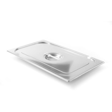 Víko pro nádoby GN s výřezem pro naběračku, HENDI, Kitchen Line, GN 1/1, 530x325mm