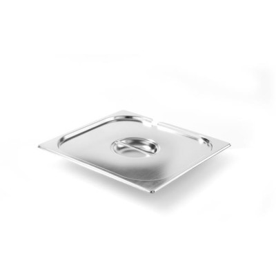 Víko pro nádoby GN s výřezem pro naběračku, HENDI, Kitchen Line, GN 2/3, 354x325mm