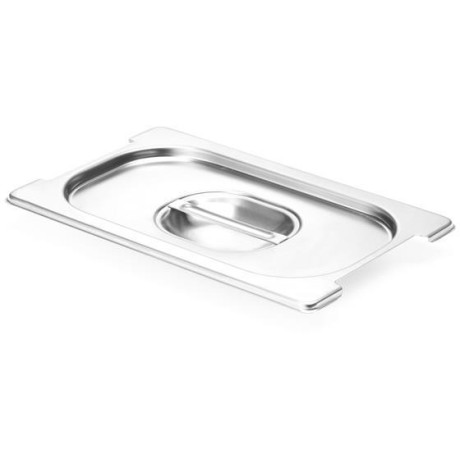 Víko pro nádoby GN s výřezem pro rukojeti, HENDI, GN 1/4, 265x162mm