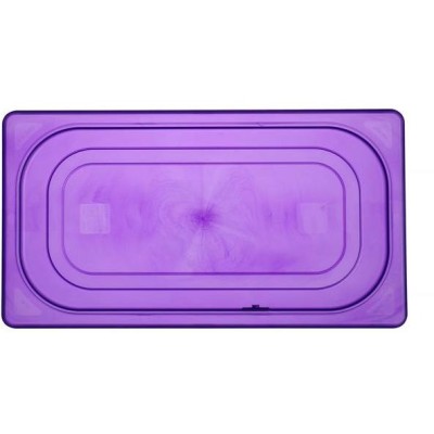 Fialově zbarvené víko pro nádoby GN, HENDI, GN 1/3, Fialová, 325x176mm