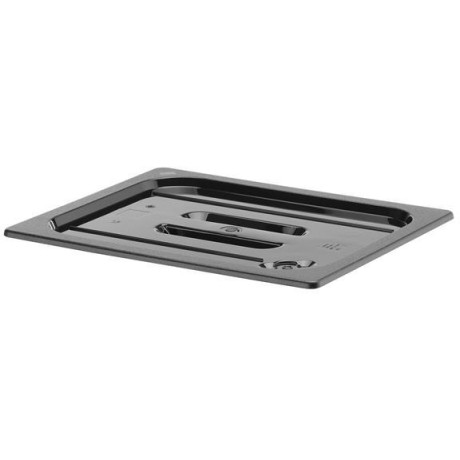 Víko z černého polykarbonátu pro nádoby GN, HENDI, GN 1/2, Černá, 325x265mm