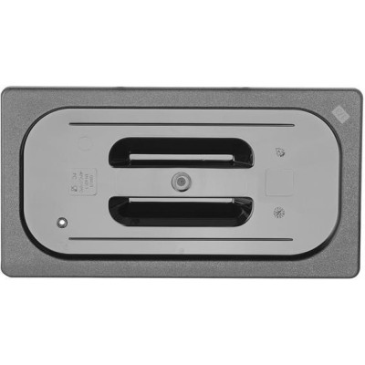 Víko z černého polykarbonátu pro nádoby GN, HENDI, GN 1/3, Černá, 325x176mm