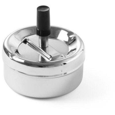 Popelník s otočným tlačítkem, HENDI, ⌀90x(H)45mm