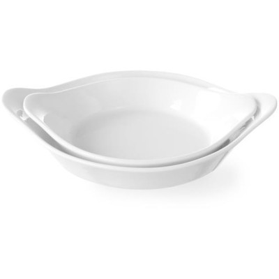 Kulatá zapékací mísa s uchy, HENDI, 0,15L, 185x152x(H)40mm