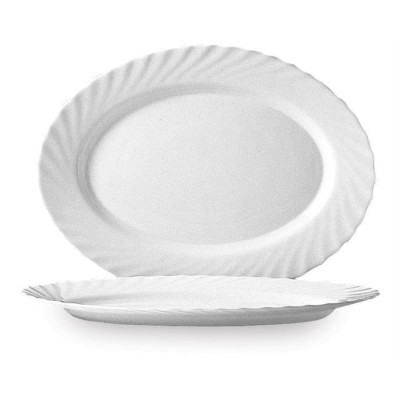 Oválná servírovací mísa Trianon, Arcoroc, 290 mm, Bílá, 290x214x(H)22mm