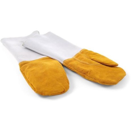 Žáruvzdorné kožené grilovací rukavice - 2 ks, HENDI, 2 ks, (L)460mm