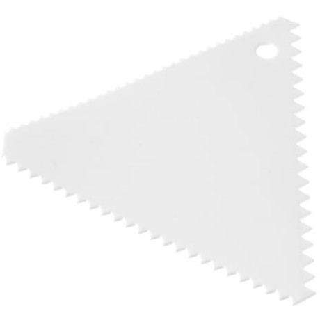Stěrka na těsto, trojúhelníkový hřeben - sada 6 kusů, HENDI, malé zuby, 6 ks, 110x110x(H)mm