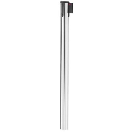 Bariérová lišta se stříbrnou páskou bez základny, HENDI, ⌀64x(H)935mm