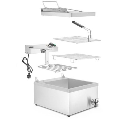 Fritéza na koblihy, obj. 12 l, HENDI, 12L, 230V/3500W, 630x860x(H)438mm