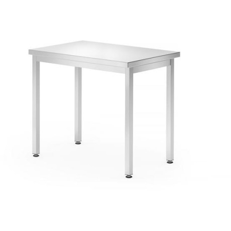 Centrální stůl – přišroubovaný, hloubka 600 mm, HENDI, Budget Line, 1000x600x(H)850mm