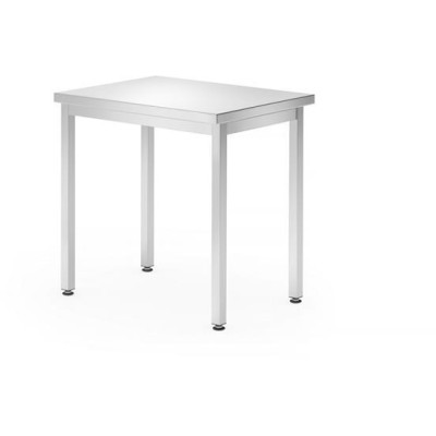 Centrální stůl – přišroubovaný, hloubka 600 mm, HENDI, Budget Line, 800x600x(H)850mm