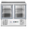 Chladící pult s výklopným víkem, dvoukřídlými dveřmi, Arktic, 146L, 230V/145W, 700x900x(H)860mm