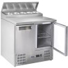 Dvoudveřový chladicí stůl s nástavcem, Arktic, 146L, 230V/143W, 700x900x(H)990mm