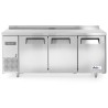 Třídveřový chladicí stůl s postranními jednotkami, Arktic, Kitchen Line, 291L, 230V/270W, 600x1800x(H)840mm