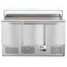 Pizza pult třídveřový 380L, -2/8˚C, 230V/310W, R600a, 1365x700x(H)1120mm