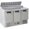 Třídveřový chladicí stůl s nástavcem, Arktic, 219L, 230V/152W, 700x1365x(H)990mm
