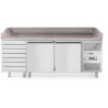 Chladicí pult na pizzu se dvěma dveřmi, Arktic, 250L, 230V/250W, 800x2010x(H)840mm