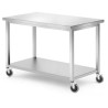Mobilní stůl, s policí – přišroubovaný, HENDI, Kitchen Line, 1200x600x(H)850mm