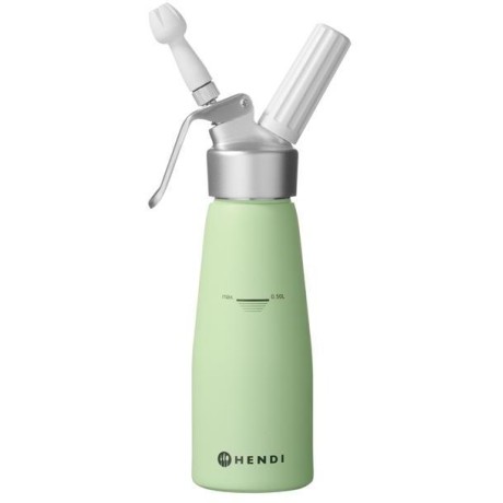 Syfon do bitej śmietany, HENDI, 0,5L, zielony, o80x(H)260mm