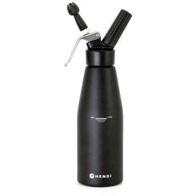 Šlehačková láhev, HENDI, Kitchen Line, 0,95L, Černá, ⌀95x(H)320mm