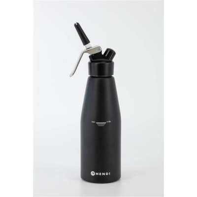 Šlehačková láhev, HENDI, Kitchen Line, 0,95L, Černá, ⌀95x(H)320mm