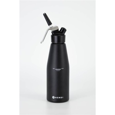 Šlehačková láhev, HENDI, Kitchen Line, 0,95L, Černá, ⌀95x(H)320mm