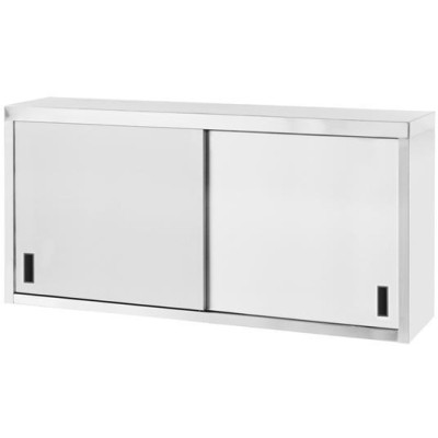 Závěsná skříň – svařovaná, s posuvnými dveřmi, HENDI, Profi Line, 1200x400x(H)600mm