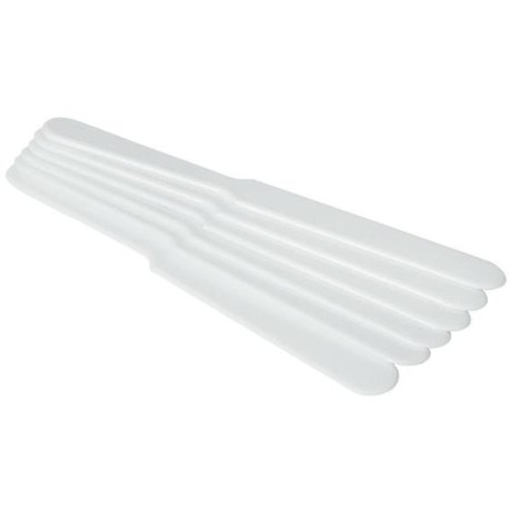 Stěrka na pivní pěnu , BarUp, Bílá, 6 ks, 235x26mm