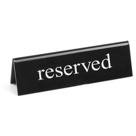 Cedulka "rezervováno", HENDI, reserved, 130x30x(H)38mm