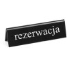 Cedulka "rezervováno", HENDI, rezerwacja, 130x30x(H)38mm
