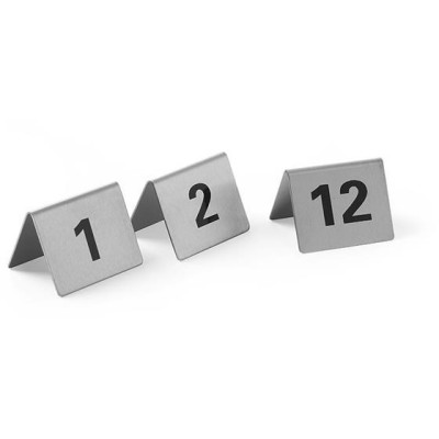 Čísla, HENDI, čísla 1-12, 50x35x(H)40mm