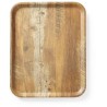 Tác servírovacís melaminovým laminátem se vzorem dřeva, AmerBox, Dřevo, 330x430mm