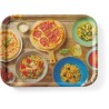 Servírovací podnos, protiskluzový, obdélný, s potiskem, HENDI, tasty pizza & pasta, 330x430mm