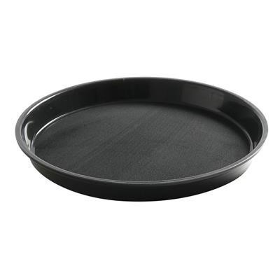 Tác servírovací z polypropylenu, protiskluzový, kulatý s vysokým okrajem, HENDI, ⌀320x(H)37mm