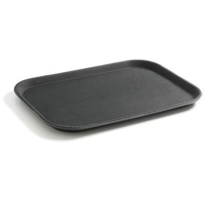 Tác servírovací z polypropylenu, protiskluzový, obdélníkový, černý, HENDI, GN 1/1, 530x325mm