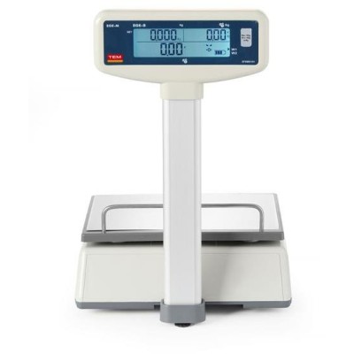 Obchodní váha LCD s ramenem a certifikací, řada EGE, 15 kg, TEM, 325x377x(H)394mm