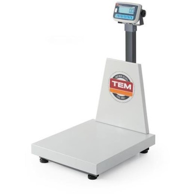 Plošinová váha LCD se sloupcem a legalizací, řada EKO+, 300 kg, TEM, 500x700x(H)940mm