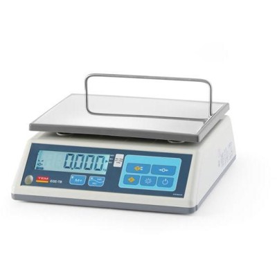 Maloobchodní váha LCD s legalizací, řada EGE, 15 kg, TEM, 325x320x(H)160mm
