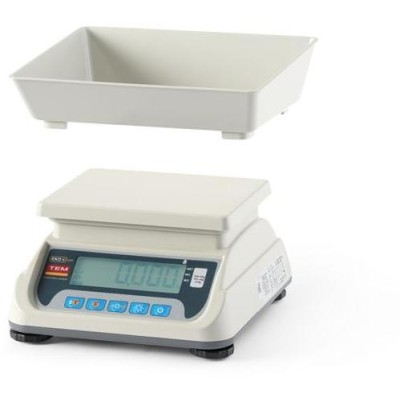 Obchodní váha s LCD displejem s portem RS232 a legalizací, řada ECO+, TEM, 255x264x(H)189mm