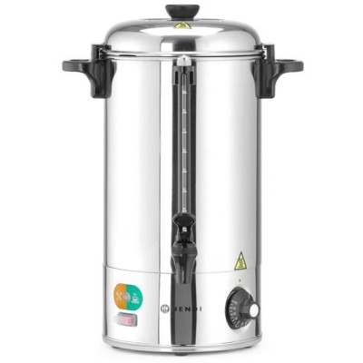 Ohřívač horkých nápojů jednostěnný, HENDI, 9L, Stříbrná, 230V/2200W, 370x332x(H)472mm