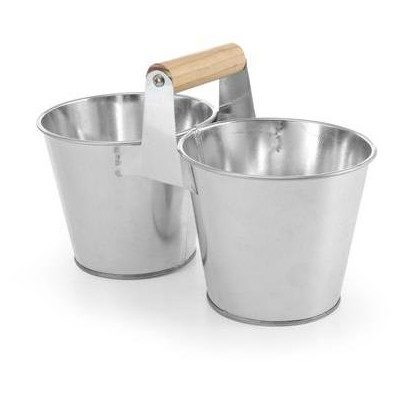 Dva kbelíky s rukojetí, HENDI, 250x125x(H)105mm