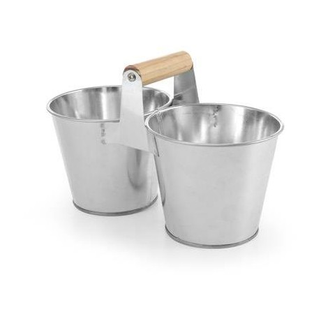 Dva kbelíky s rukojetí, HENDI, 250x125x(H)105mm