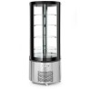 Chladicí vitrína, kulatá, Arktic, 230V/460W, ⌀680x(H)1755mm