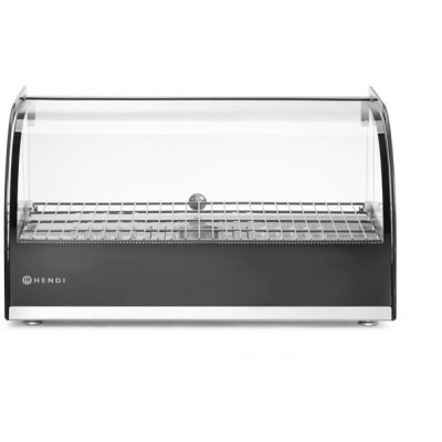 Vyhřívaný pultový displej, HENDI, jedno patro, Černá, 220-240V/800W, 554x376x(H)311mm