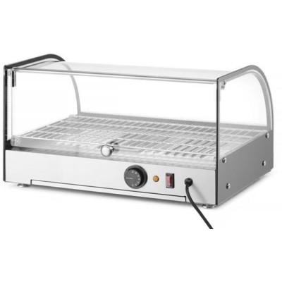 Vyhřívaný pultový displej, HENDI, jedno patro, Černá, 220-240V/800W, 554x376x(H)311mm