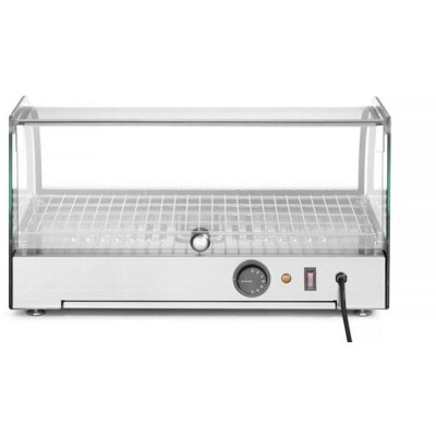 Vyhřívaný pultový displej, HENDI, jedno patro, Černá, 220-240V/800W, 554x376x(H)311mm