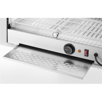 Vyhřívaný pultový displej, HENDI, jedno patro, Černá, 220-240V/800W, 554x376x(H)311mm