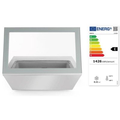 Mrazicí vitrína na zmrzlinu, Arktic, 220-240V/210W, 867x735x(H)373mm