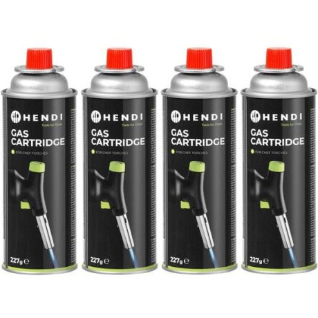 LPG plynová cartridge, HENDI, 4 ks